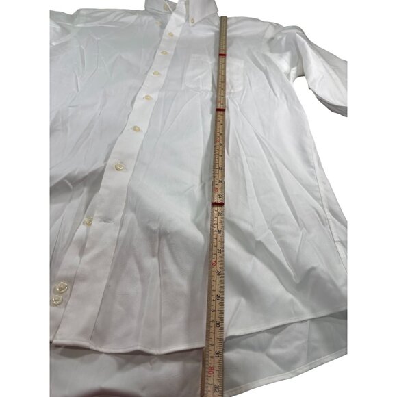 Kirkland Signature Mens Traditional Fit Non-Iron Dress Shirt White 16.5-35 - Picture 8 of 8